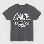 Chase the Horizon Graphic Tee – Charcoal Heavyweight T-Shirt