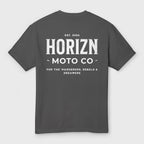 Faded Basics Tee – Charcoal – Heavyweight Motorcycle Shirt