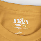 Faded Basics Tee – Mustard – Heavyweight Motorcycle Shirt