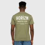 Faded Basics Tee – Army – Heavyweight Motorcycle Shirt