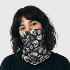 Moto Elements Neck Gaiter – Black & White