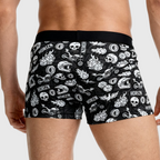 Grey Moto Graphic Boxer Briefs