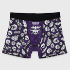 Purple Moto Skull Boxer Briefs