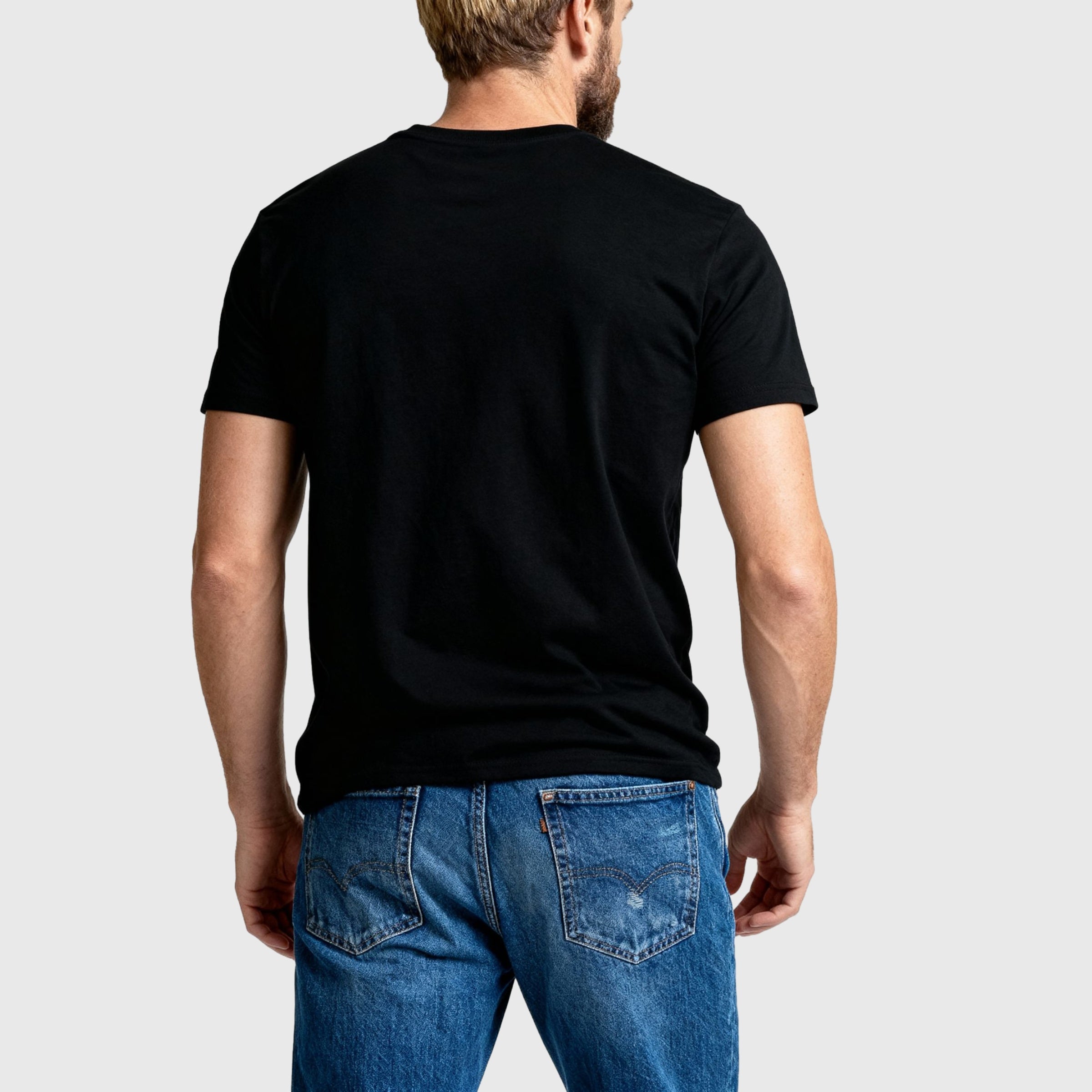 Live Fast Badge — Black Moto T-Shirt