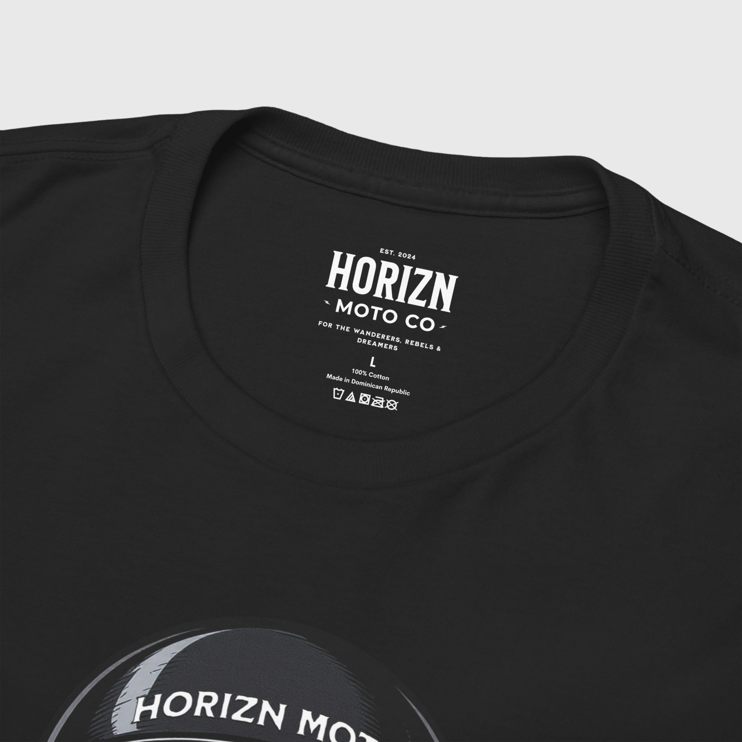 Crossed Knuckles Skull Moto T-Shirt – Black