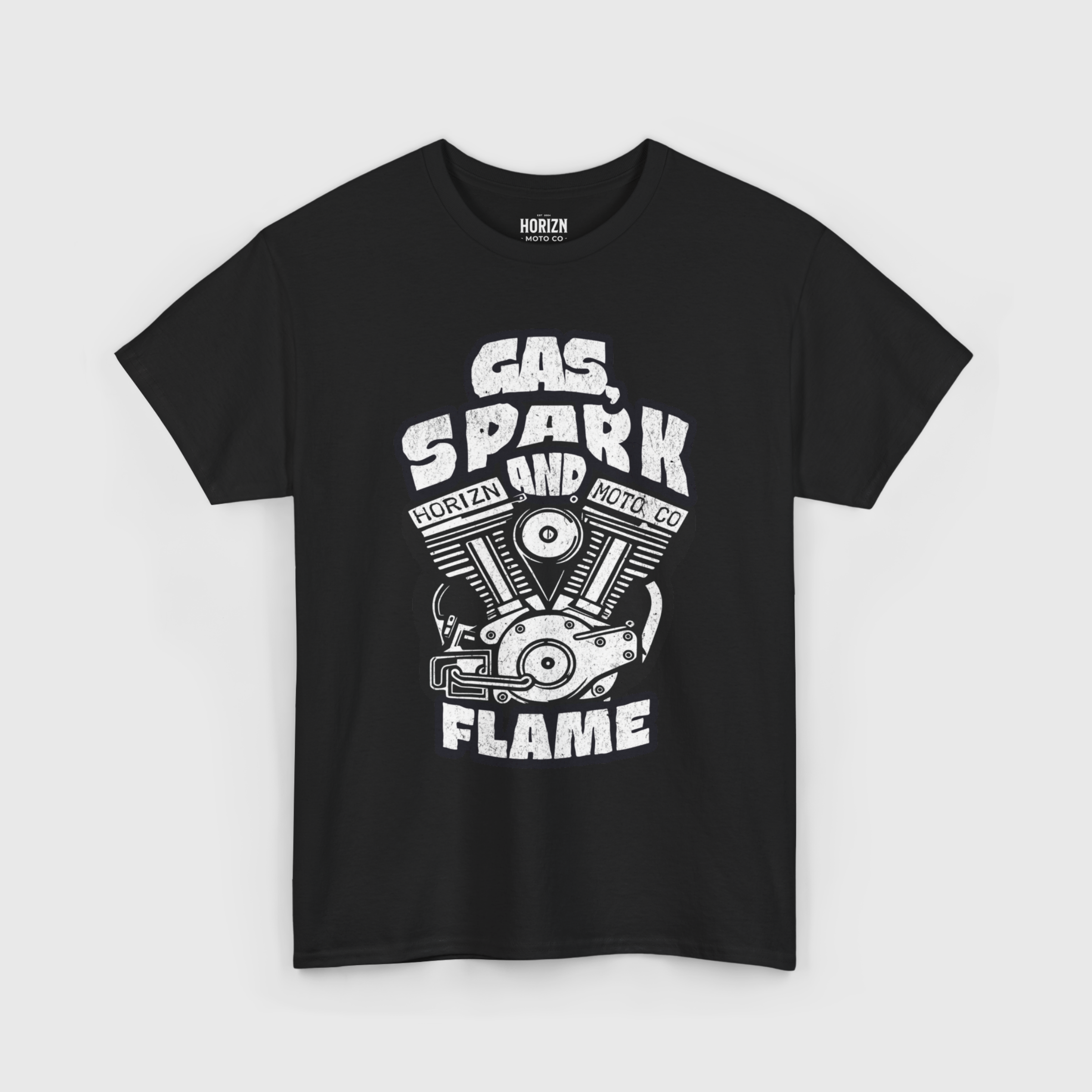 Gas, Spark and Flame Motorcycle Tee
