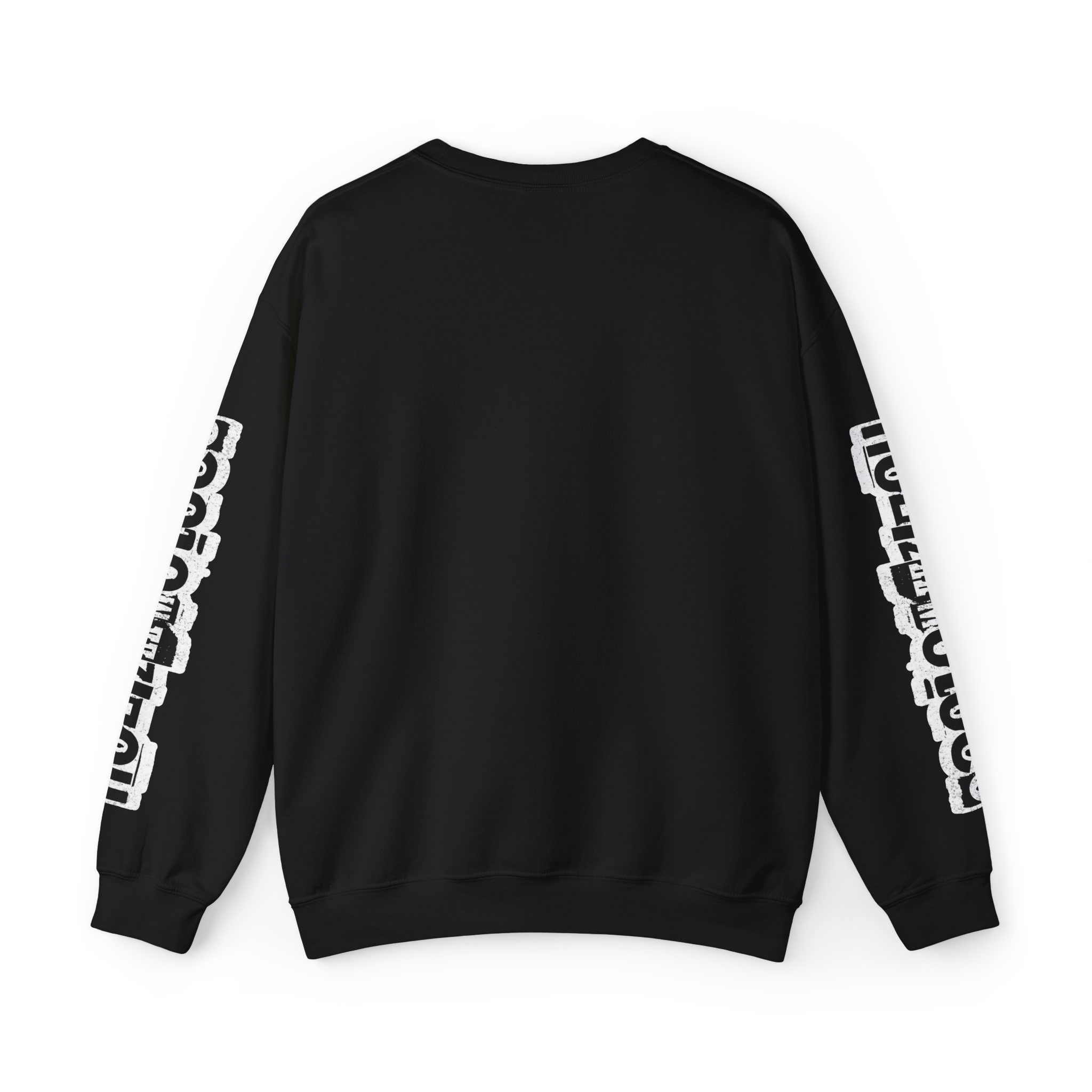 Outlaw Skull Moto Crewneck Sweatshirt – Black