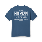 Faded Basics Tee – Navy – Heavyweight Motorcycle Shirt