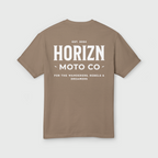 Faded Basics Tee – Brown – Heavyweight Motorcycle Shirt