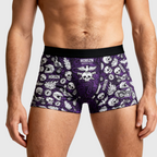Purple Moto Skull Boxer Briefs