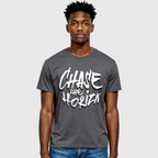 Chase the Horizon Graphic Tee – Charcoal Heavyweight T-Shirt