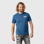 Faded Basics Tee – Navy – Heavyweight Motorcycle Shirt