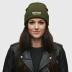 Horizn MotoCo Olive Green Knit Beanie