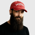 HORIZN Logo Moto Cap – Washed Red