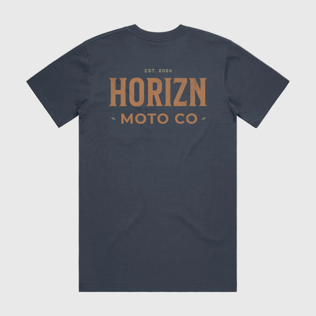 Flat back product view of the HORIZN Pocket Tee