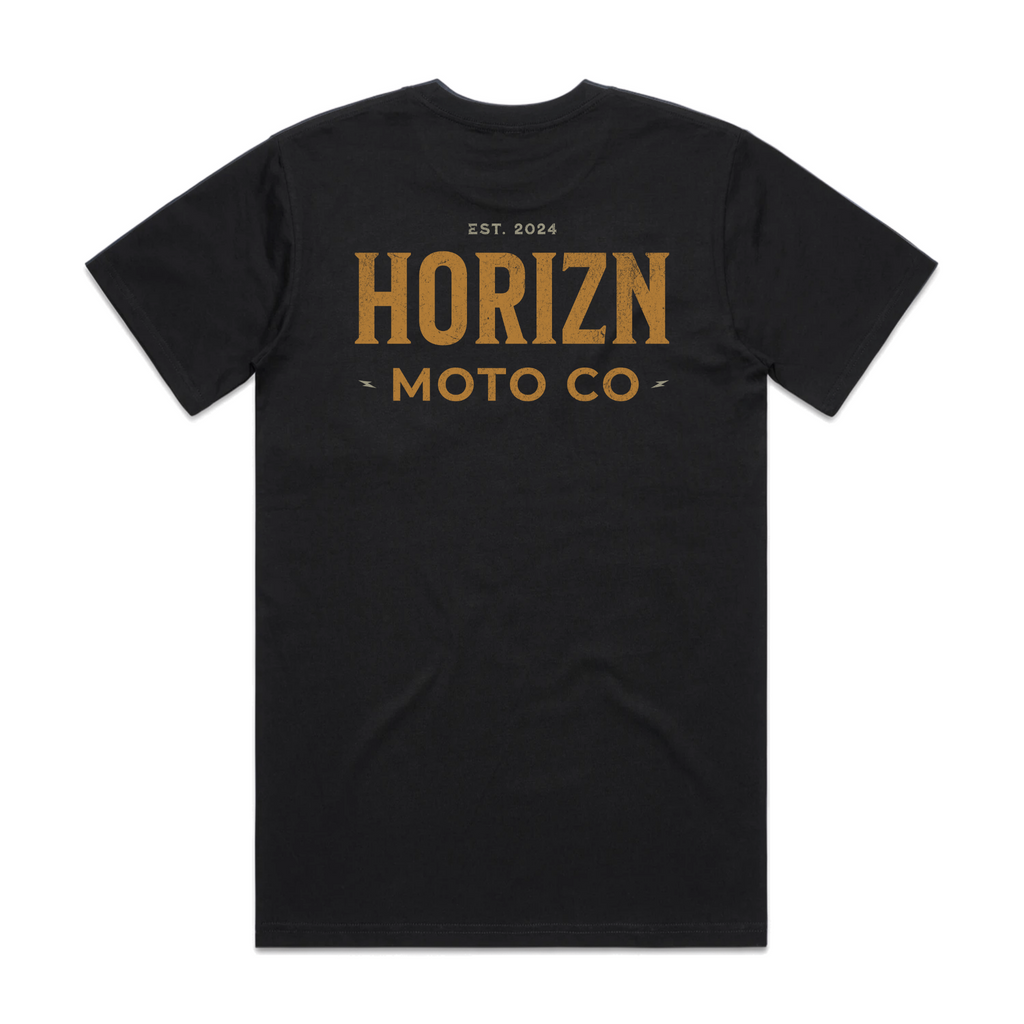 HORIZN Pocket Tee shown flat from the back